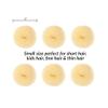Styla Hair Small Donut Bun Maker for Kids' Ballet Buns, Sock Buns, and Easy Hairstyling (6pc Blonde 2 Inch Size) view 3