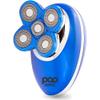 Pop Sonic 5-Head Electric Shaver Kit - Unisex (Blue) Shaver for Face, Head & Body - Smooth, Waterproof USB Rechargeable Trimmer with 360-Degree Precision Cut Heads for Men & Women view 1