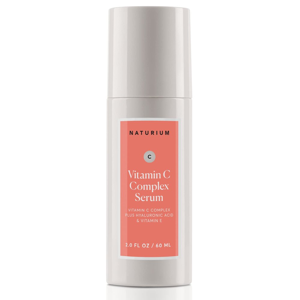 Naturium Vitamin C Complex Face Serum Jumbo, Anti-Aging Facial Treatment with Hyaluronic Acid & Vitamin E, 2 oz