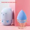 Makeup Sponge Holder, Beauty Sponge Holder + Makeup Blender Travel Case Beauty Sponge Blender Drying Stand & Storage Containers (Blue&Green) view 4