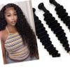 12A 100% raw unprocessed virgin human hair bundles natural black, deep wave 18 inch single bundle view 4