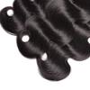 12A 100% Raw unprocessed virgin human hair bundles, body wave natural black 18 inch single bundle view 3