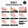 Beetles Builder Gel for Nails, 8 in 1 Pink Building Gel view 3