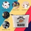 Beaver Lover Gift Beaver Cosmetic Make up Bag Beaver Makeup Zipper Pouch Bag for Women Girls (Beaver) view 4
