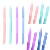 4Pcs Glass Cuticle Pusher, heemeei Dual-Ended Manicure Stick, Crystal Cuticle Pusher Glass File, Professional Precision Filing Cuticle Remover, Manicure Pedicure Tools for Nails and Cuticles Care view 1