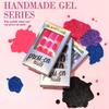 GLAMERMAID Matel Sliver Press on Nails Medium Almond, Handmade Metal Chrome Fake Nails Stiletto, Gloss Gel Glue on Nail Short Oval Kit for Women, Reusable Luxe Glitter Gold Stiletto False Nail Tip view 2
