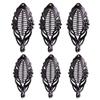 6pcs Banana Hair Clips Fishtail Hair Clip Grips Flexible Ponytail Holder Tool Accessories for Women Girls Thick Fine Curly Hair view 1