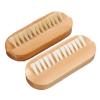 Beaupretty 2pcs Wooden Nail Scrubbing Brushes Natural Bristles for Fingernail Cleaning and Manicure Gentle Cleaning Tool for Hands and Feet Selection view 1