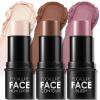 FOCALLURE 3 Pcs Cream Contour Sticks,Shades with Highlighter & Bronzer & Blush,Non-greasy Long-wear Face Contouring Pen,Easy to Sculpt the Face and Create a Lightweight Finishing Makeup,NEUTRAL view 1