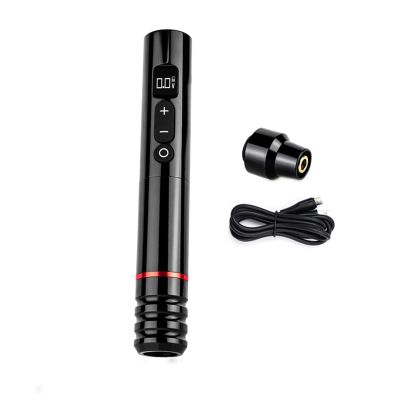 Cordless Rotary Tattoo Pen Machine Semi-Permanent Eyeliner Lips Permanent Makeup Device Machine For Body Art Makeup Pen,Red