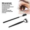 2pcs Professional Folding Stainless Steel Eyelash Comb and Lash Separator Set - Eyelash Grooming Brushes for Separation, Travel Size & Easy Use view 3