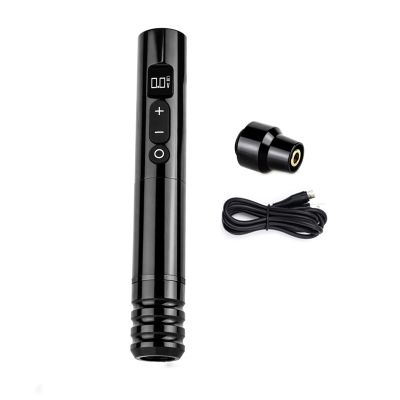 Cordless Rotary Tattoo Pen Machine Semi-Permanent Eyeliner Lips Permanent Makeup Device Machine For Body Art Makeup Pen,Black
