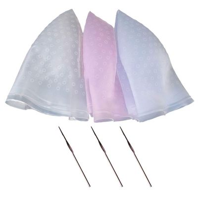 KALLORY Hair Dye Caps Professional Silicone Highlighting Caps Frosting Tipping Hair Coloring Caps With Hooks Hair Coloring Kit