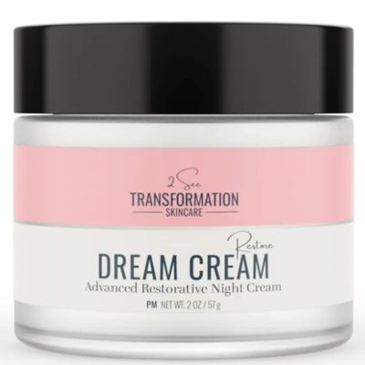 Dream Cream Menopause Skincare Night Cream - Wake Up Rested + Restored with Hyaluronic Acid, Niacinamide, Peptides, Melatonin and Magnesium. Overnight Face Mask by 2 See Transformation