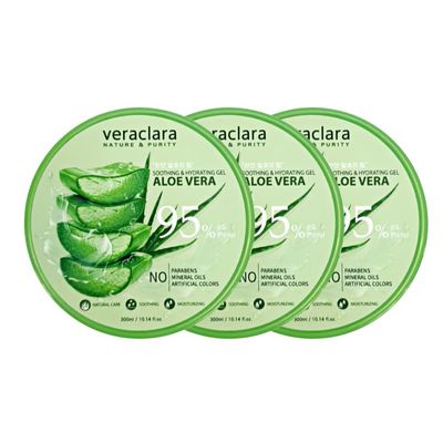 Veraclara]New Soothing Moisture Aloe Vera Gel 95 Percent(Purity) Korean Cosmetics (3)