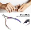 Cuticle Nipper, Curve Craftsmanship Hangnail Remover Nipper for Manicure Enthusiasts for Women color view 2
