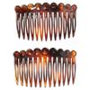 France Luxe Dot Side Comb Pair, Tortoise view 2
