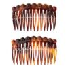France Luxe Dot Side Comb Pair, Tortoise view 3