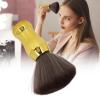 Barber Neck Duster Brush, Neck Duster Brush, Barber and Salon Brush, Nylon Hair Hair Sweeping Cleaning Brush Haircut Cleaning Brush Barber Supplies for Face Neck Gold view 2