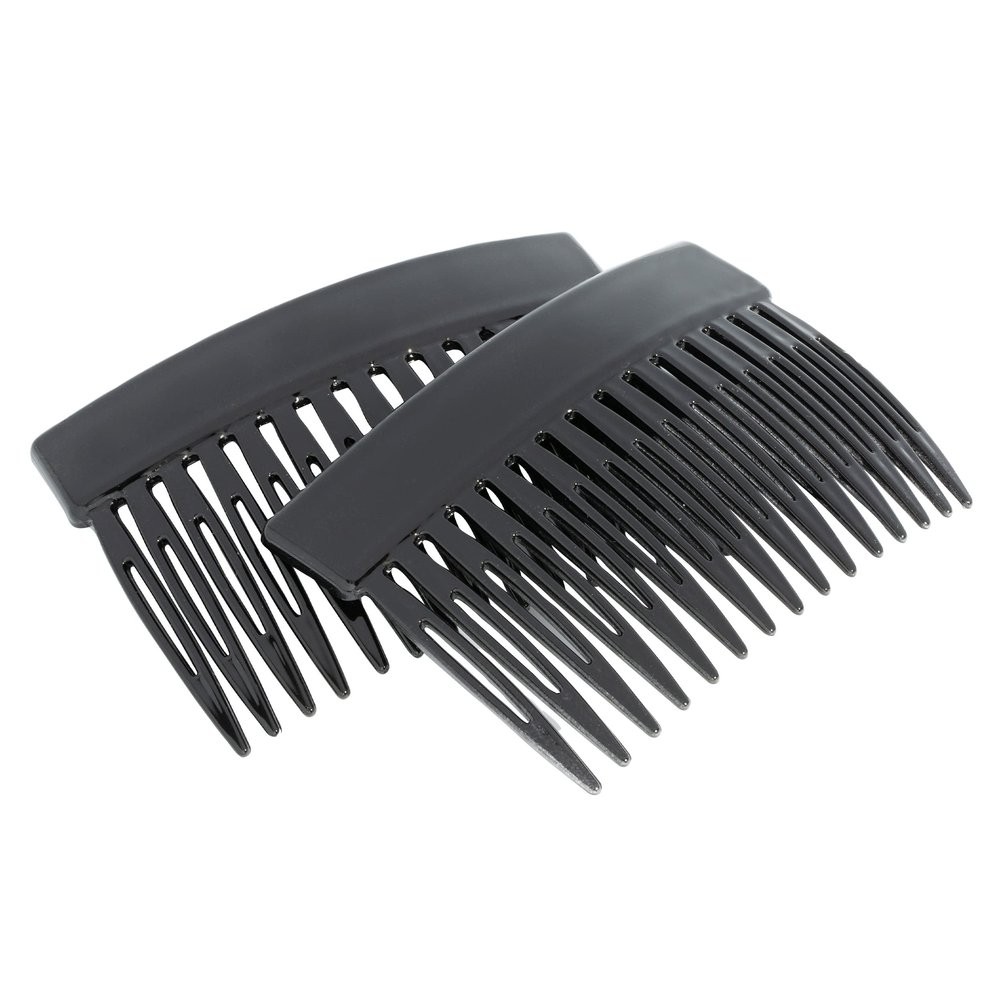 France Luxe Classic Side Comb Pair, Black