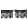 France Luxe Classic Side Comb Pair, Black view 2