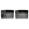 France Luxe Classic Side Comb Pair, Black view 3