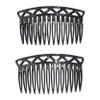 France Luxe Trellis Side Comb Pair, Black view 3
