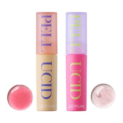 LU'PIUM Pellucid Lip Oil, Non-Sticky Hydrating Lip Gloss, Lip exfoliation, Elastic lip volume, Lip protection, Lip vitality care (Pink)