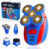 Encore The Barber 360 Bald Head Shaver 5 in 1 Attachments Grooming Kit Rechargeable Electric Hair Shaver Wet Or Dry with Pop-up Beard Moustache Trimmer Barber Grade view 1