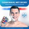 Encore The Barber 360 Bald Head Shaver 5 in 1 Attachments Grooming Kit Rechargeable Electric Hair Shaver Wet Or Dry with Pop-up Beard Moustache Trimmer Barber Grade view 3