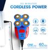 Encore The Barber 360 Bald Head Shaver 5 in 1 Attachments Grooming Kit Rechargeable Electric Hair Shaver Wet Or Dry with Pop-up Beard Moustache Trimmer Barber Grade view 4