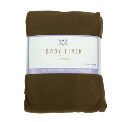 Body Linen 10 Pack Gentility Polar Fleece Massage Table Blanket, Warm, Cozy and Plush Spa Blankets. Create That Perfect Atmosphere. 54 x 80 inches, 100% Polyester - Chocolate