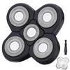 5 Blades Shaver Replacement Heads for Bald Men Easy to Clean Electric Shaver with Blade Cover view 1