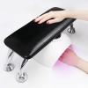 Merterfly Arm Rest for Nails Tech, Easy Clean Nail Arm Rest, Reduce Back Pain Hand Rest for Nails Tech, Sturdy Support Armrest for Nails Fits UV LED Nail Lamp Underneath, Salon & Home Use(Black) view 2