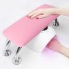 Arm Rest for Nails Tech, Easy Clean Nail Arm Rest, Reduce Back Pain Hand Rest for Nails Tech, Sturdy Support Armrest for Nails Fits UV LED Nail Lamp Underneath, Salon & Home Use (Pink) view 2