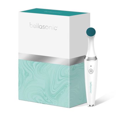 BELLASONIC 4-in-1 Rechargeable Electric Nail File Set with Travel Pouch  Unique Oscillating Head  Shape, Smooth, Buff & Shine Nails  Remove Cuticles & Calluses (White/Silver)