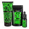 Beard Growth Kit w/GROW XXL Beard Oil for Men/Conditioner & Accelerator for Facial Hair + GROW 11-in-1 Mens Shampoo & Conditioner (Hair Growth Shampoo for Men w/Biotin) - Formulated in America view 1