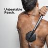 TOOLETRIES Silicone Back Scrubber with Hook - Exfoliating Shower Brush, Back Washer for Men, Durable Back Brush with Long Handle - Long Lasting Bath & Shower Accessories - Charcoal view 4