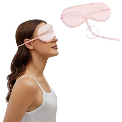 100% Mulberry Silk Sleep Mask SOUTH SILK Real Silk Eye Mask with Adjustable Silk Ribbon Lightweight Non-Tightening 1 Pack