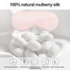 100% Mulberry Silk Sleep Mask SOUTH SILK Real Silk Eye Mask with Adjustable Silk Ribbon Lightweight Non-Tightening 1 Pack view 2