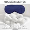 100% Mulberry Silk Sleep Mask SOUTH SILK Real Silk Eye Mask with Adjustable Silk Ribbon Lightweight Non-Tightening 1 Pack view 2
