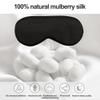 100% Mulberry Silk Sleep Mask SOUTH SILK Real Silk Eye Mask with Adjustable Silk Ribbon Lightweight Non-Tightening 1 Pack view 2