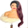 100% Lace Frontal Wig For Women (30 inches, Red) view 1