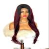 100% Lace Frontal Wig For Women (30 inches, Red) view 2