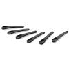 6 Pack Metal Makeup Spatula, Mini Spoon, Beauty Scoop for Facial Cosmetic, Face Mask (Black) view 1