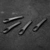 6 Pack Metal Makeup Spatula, Mini Spoon, Beauty Scoop for Facial Cosmetic, Face Mask (Black) view 2