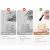 6 Pack Metal Makeup Spatula, Mini Spoon, Beauty Scoop for Facial Cosmetic, Face Mask (Black) view 4