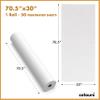 Cotouni 70.5" x 30" Sheets - 1 Roll - 50 Perforated Sheets - face Hole - Non-Woven Paper Exam Table Cover - 30GSM - Disposable Massage Table Sheets - Facial/lash Bed/spa - Latex-Free Recyclable view 2