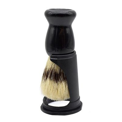 Jorzer Beard Brush Stand Holder Shaving Brush Holder Plastic Shaving Razor Tool Beauty Tools for Dry Wet Black Racks & Displays