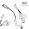 2 in 1 Large Face Steamer, Professional Facial Steamer with 5X Magnifying Light, Aromatherapy Professional Nano Ion Face Steamer Humidifier Mist Steam Inhaler with UV for Salon Spa Beauty Skin Care view 3